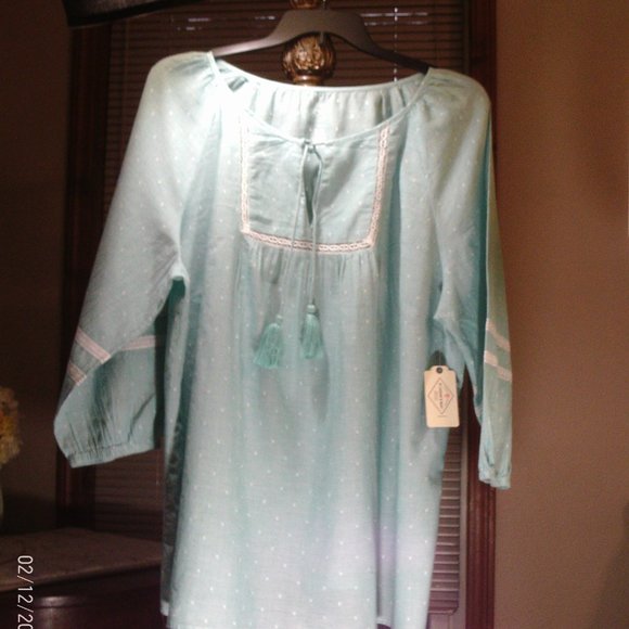 St. John's Bay 2X  3/4 sleeve top - Picture 4 of 9